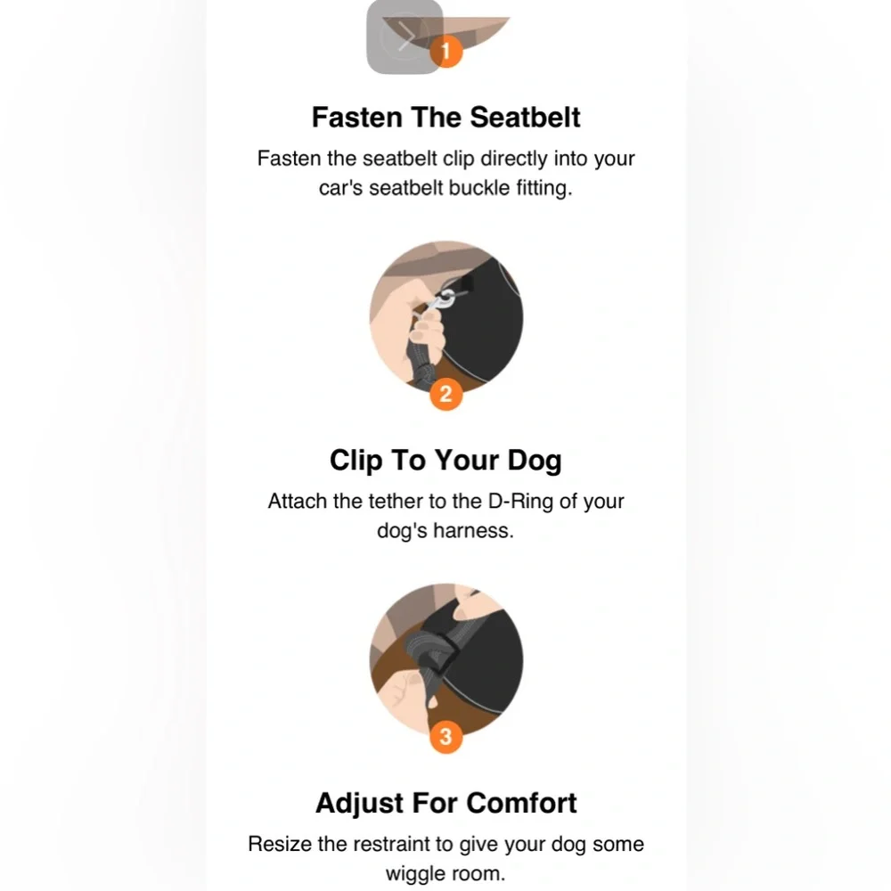 PAWSAFE dog seatbelt- travel safety for dogs